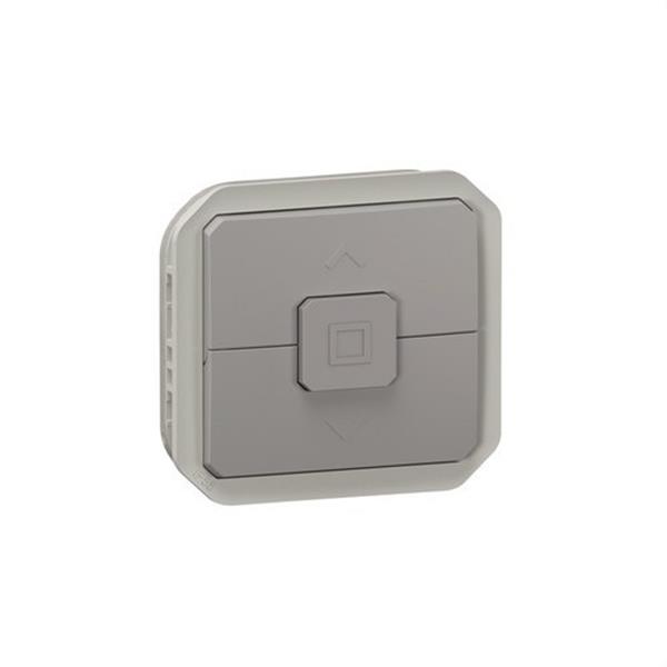 LEGRAND 069538L Conmutador doble mecanismo directo motor/persianas Plexo modular, gris