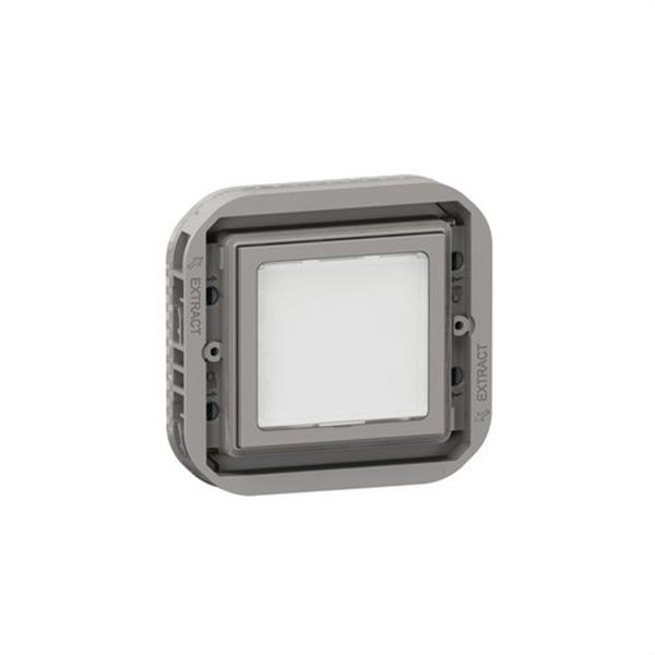 LEGRAND 069583L Piloto de balizado Plexo modular para lámpara E10 - 230V, gris/blanco