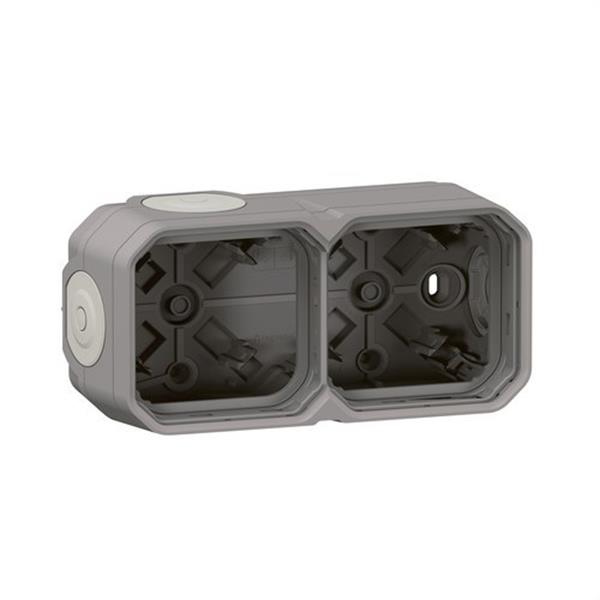 LEGRAND 069672L Caja con membranas Plexo modular, 2 elementos horizontales y verticales, gris
