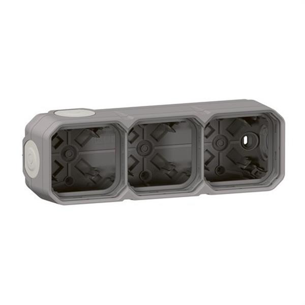 LEGRAND 069680L Caja con membranas Plexo modular, 3 elementos horizontales y verticales, gris