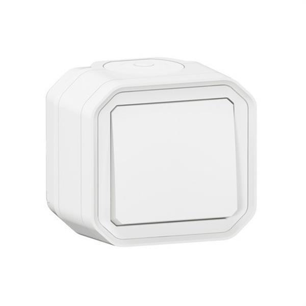 LEGRAND 069751L Conmutador Plexo monobloc de superficie, 10AX, blanco