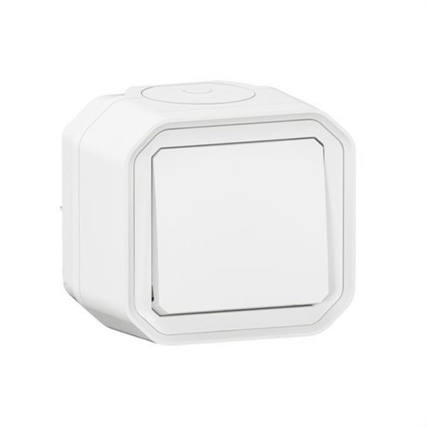 LEGRAND 069760L Pulsador NA Plexo monobloc de superficie, 10A, blanco
