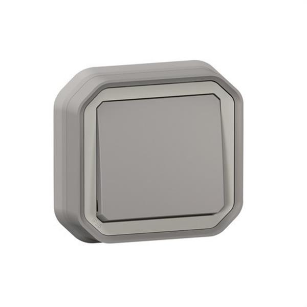 LEGRAND 069811L Conmutador Plexo completo empotrado, 10AX, gris