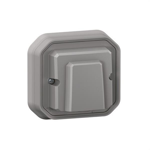 LEGRAND 069848L Salida de cables Plexo monobloc empotrado con sujetacables, gris