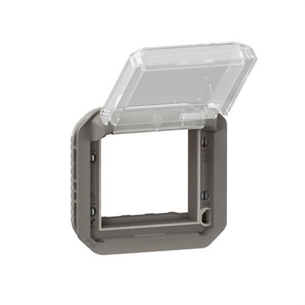LEGRAND 069880L Adaptador Plexo modular para función Mosaic, tapa transparente, antracita