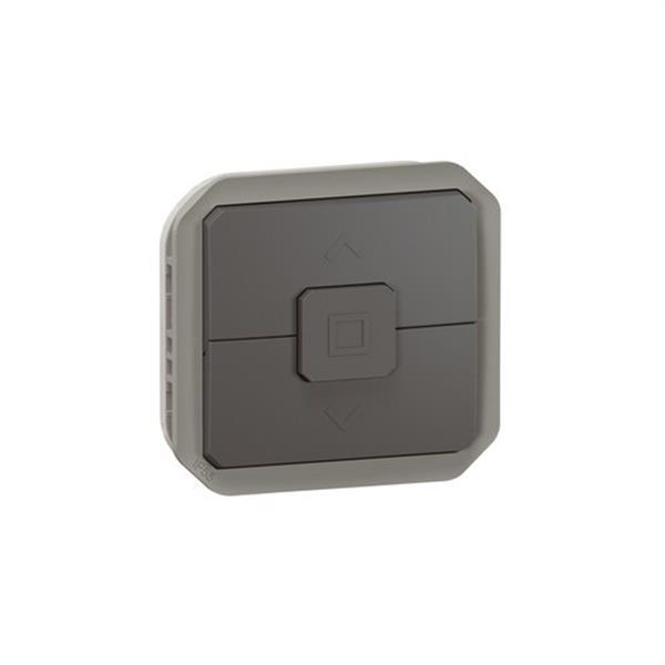 LEGRAND 069898L Conmutador doble mecanismo directo motor/persiana Plexo modular, antracita