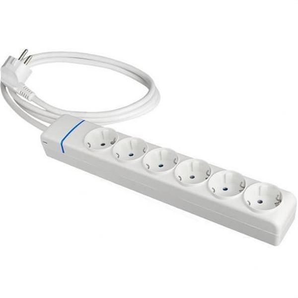 SOLERA 8016P Prolongador con 6 tomas 2P+T 16A 250V 1.5 m de cable H05VV-F 3G1,5mm²
