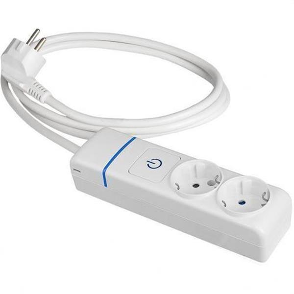 SOLERA 8012PIL Prolongador con 2 tomas 2P+T 16A 250V con interruptor luminoso 1.5 m de cable H05VV-F 3G1,5