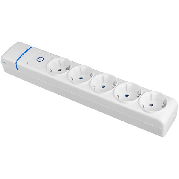 SOLERA 8005PIL Base múltiple de 5 tomas 2P+T 16A 250V con interruptor luminoso