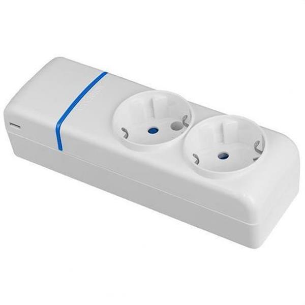SOLERA 8002P Base múltiple de 2 tomas 2P+T 16A 250V