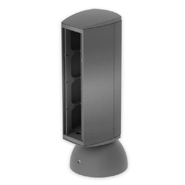 UNEX 50623-05 Torreta para 4 mecanismos 65 U24X antracita