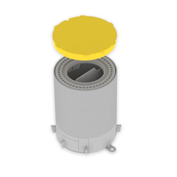 UNEX 52802 Caja para suelo U24X gris