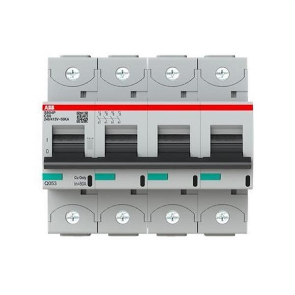 ABB 2CCG001235R0001 Interruptor automático magnetotérmico S804P-C80 4P 80A C 50kA