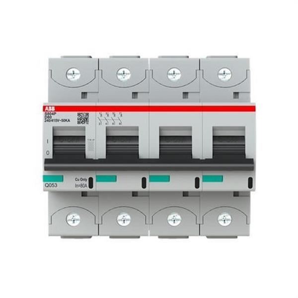 ABB 2CCG001247R0001 Interruptor automático magnetotérmico S804P-D80 4P 80A D 50kA