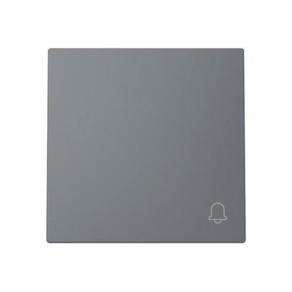 NIESSEN 8904 GR Tecla pulsador con símbolo timbre Serie Alba gris mate