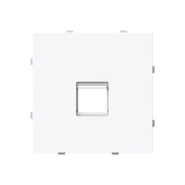 NIESSEN 8916.3 BL Tapa toma informática plana con persiana 1 conector Serie Alba blanco brillo