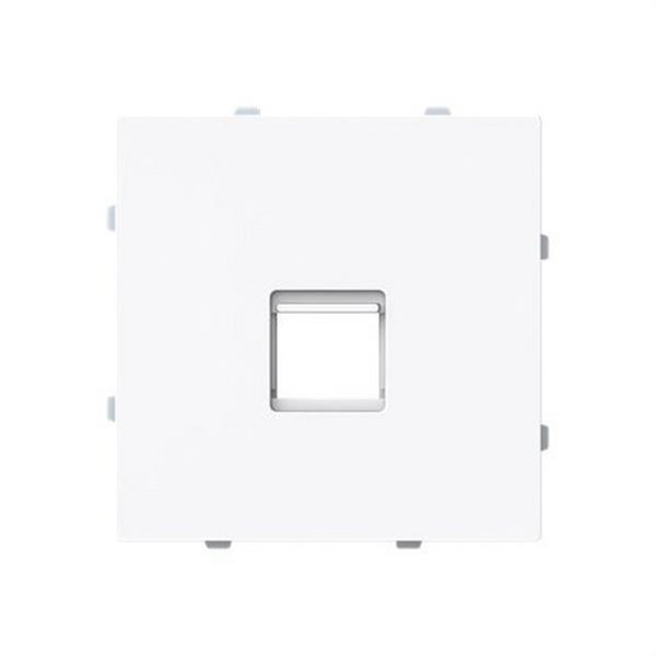 NIESSEN 8916.3 BT Tapa toma informática plana con persiana 1 conector Serie Alba blanco mate