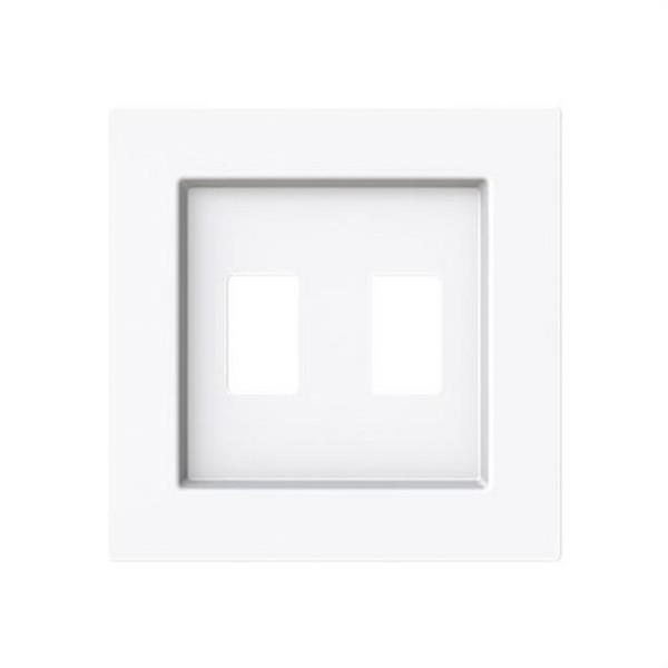 NIESSEN 8955.1 BL Tapa toma VDI doble Serie Alba blanco brillo