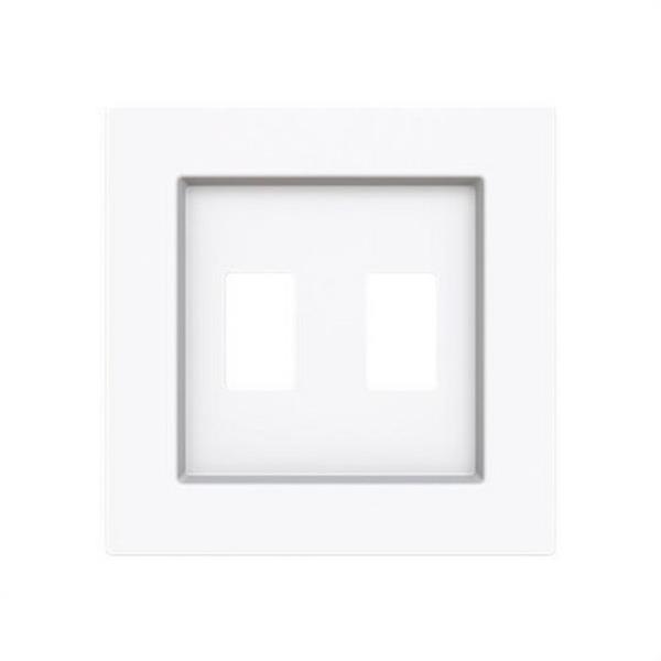 NIESSEN 8955.1 BT Tapa toma VDI doble Serie Alba blanco mate