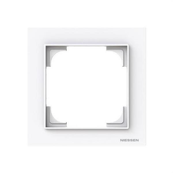 NIESSEN 8971 BT Marco 1 elemento Serie Alba blanco mate