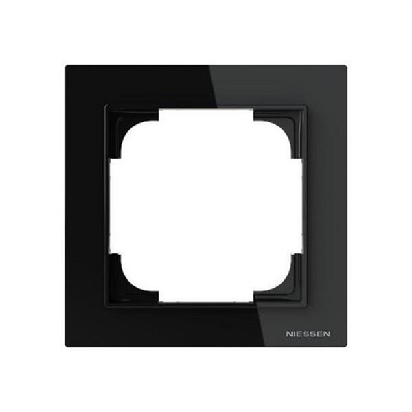 NIESSEN 8971 CN Marco 1 elemento Serie Alba cristal negro