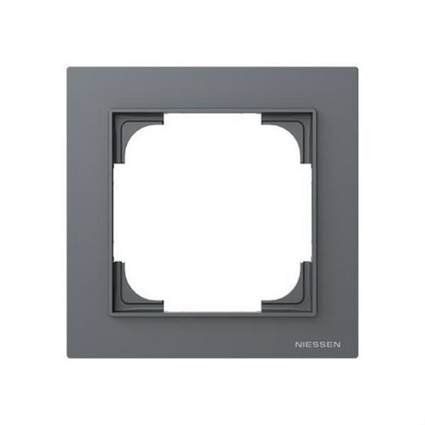 NIESSEN 8971 GR Marco 1 elemento Serie Alba gris mate