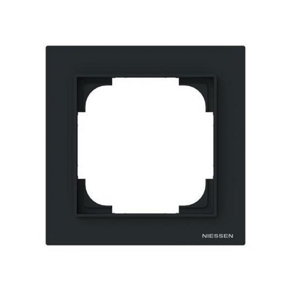NIESSEN 8971 NT Marco 1 elemento Serie Alba negro mate