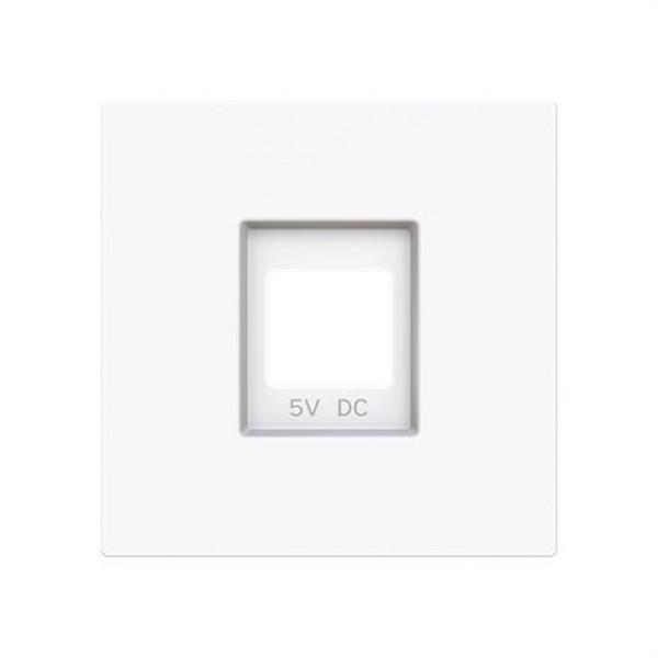 NIESSEN 8985 BT Tapa cargador USB doble Serie Alba blanco mate