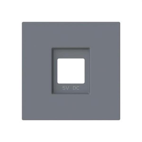 NIESSEN 8985 GR Tapa cargador USB doble Serie Alba gris mate