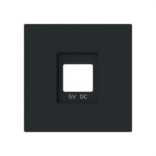 NIESSEN 8985 NT Tapa cargador USB doble Serie Alba negro mate