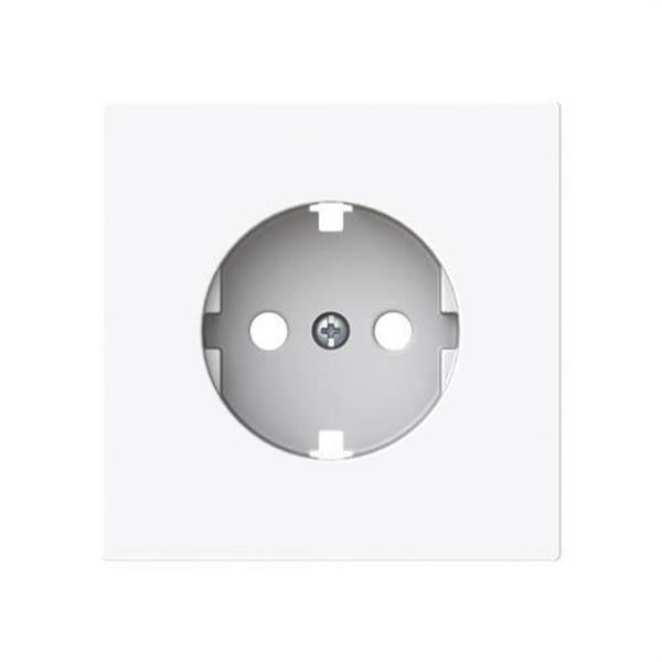 NIESSEN 8988 BL Tapa base enchufe Schuko TT lateral Serie Alba blanco brillo
