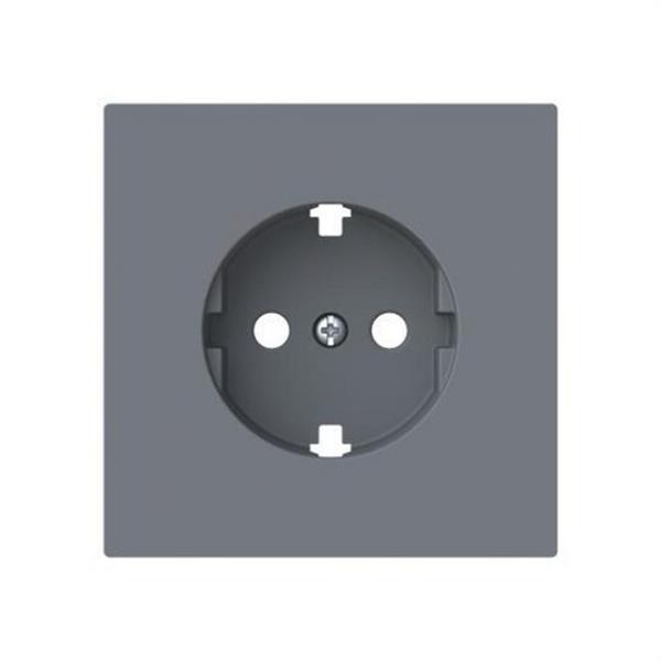 NIESSEN 8988 GR Tapa base enchufe Schuko TT lateral Serie Alba gris mate