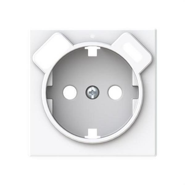NIESSEN 8988.4 BL Tapa base enchufe Schuko con cargador USB Serie Alba blanco brillo