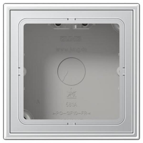 JUNG AL2581A-L Caja superfície simple 81x81x47mm aluminio
