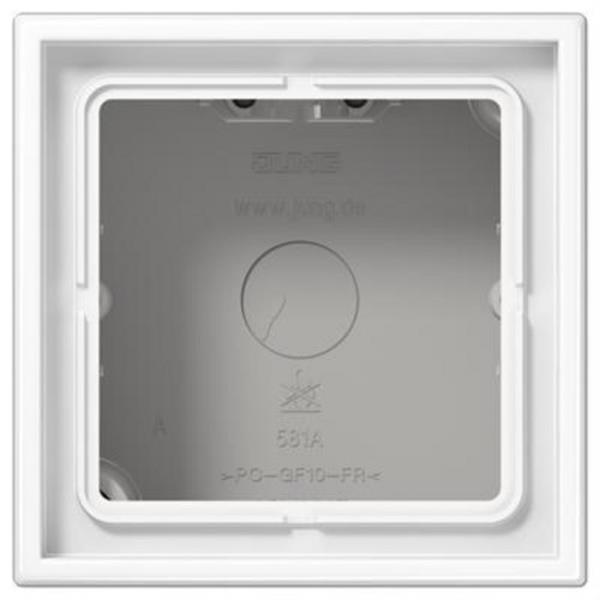 JUNG LS581AWW Caja superfície simple 81x81x47mm blanco alpino