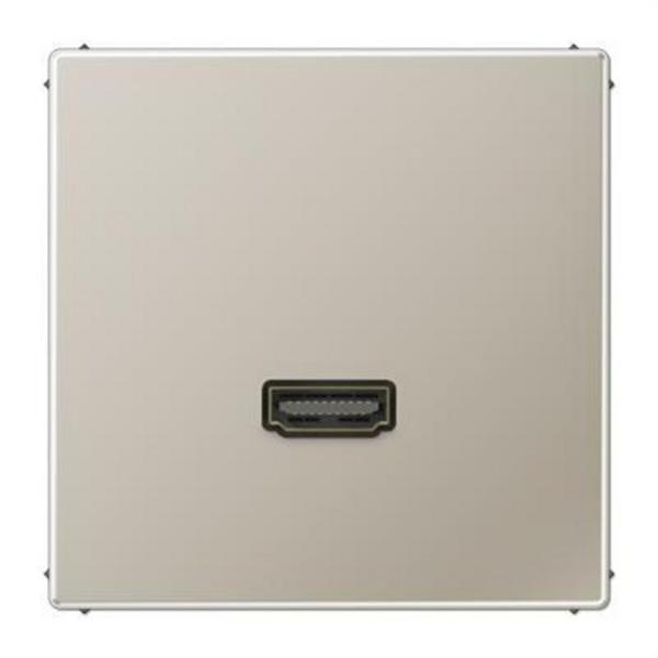 JUNG MAES1112 Placa HDMI acero para Serie LS