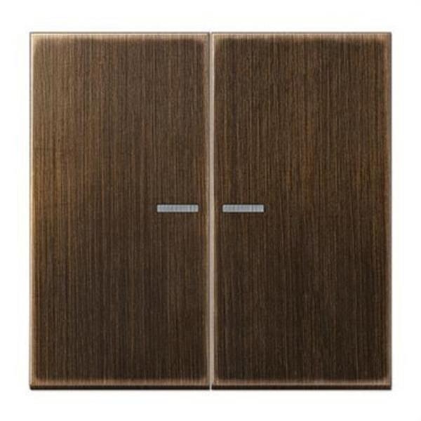 JUNG ME2995KO5AT Tecla doble con 2 visores latón antik