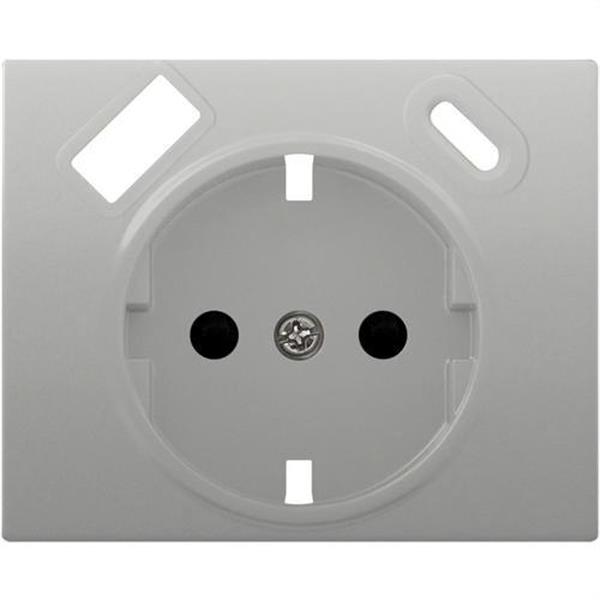 BJC 18724-USBC-MA Tapa schuko IRIS USB AC, aluminio mercurio