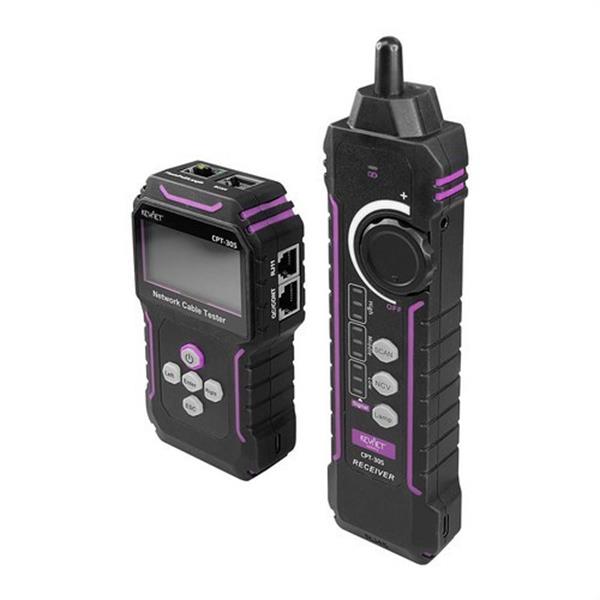 KEYNET SYSTEMS CPT-305 Verificador de cable Cat5/Cat5e/Cat6/Cat6A PoE/Scan red RJ45 2 piezas