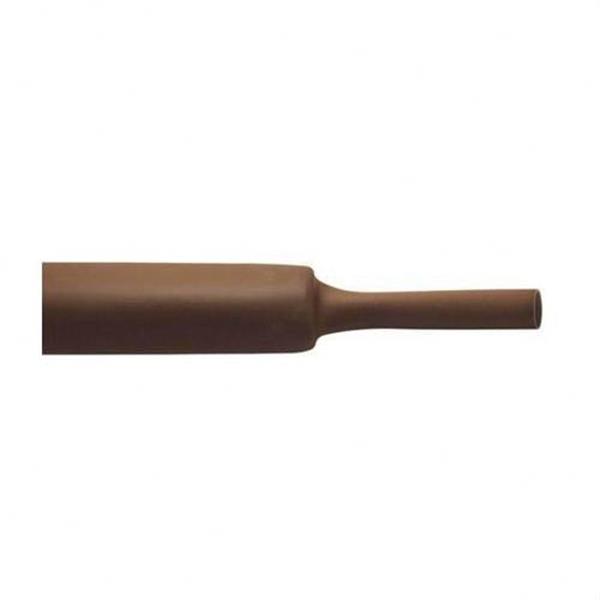 CELLPACK 457356 Tubo termoretractil pared delgada sin adhesivo SR1F 3,2-1,6 marrón en tiras de 1m (Caja 10 