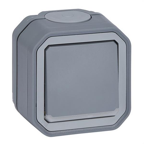 LEGRAND 069726L Interruptor con piloto bipolar Plexo monobloc de superficie, 10AX