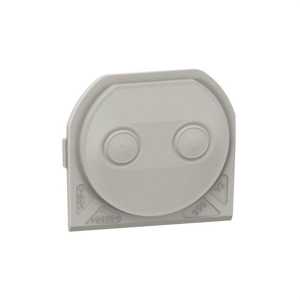 LEGRAND 069599L Membrana Plexo 2 salidas, Ø hasta 12,5mm, gris