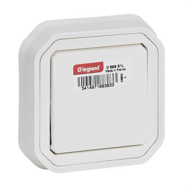 LEGRAND 069851L Conmutador Plexo completo empotrado, 10AX, blanco
