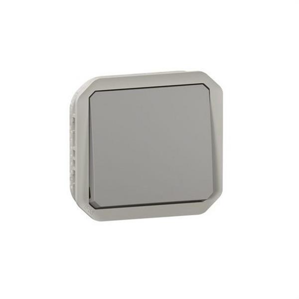 LEGRAND 069523L Conmutador Plexo IP55, IK08, 16A, 250V, gris