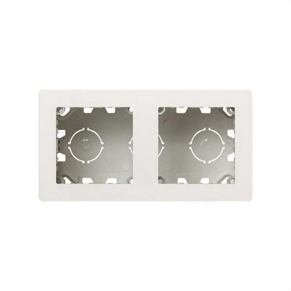 SIMON 20000821-190 Caja de superficie compacta SIMON 270 - EMPOTRAR 2 elementos