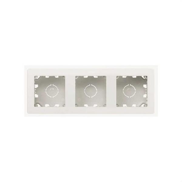 SIMON 20000831-190 Caja de superficie compacta SIMON 270 - EMPOTRAR 3 elementos
