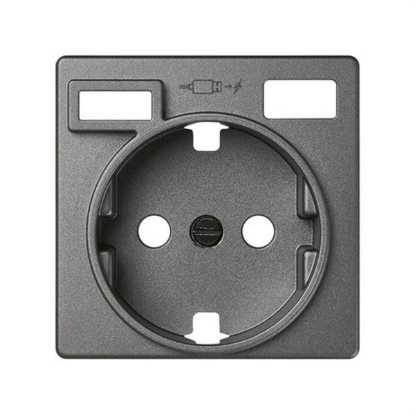 SIMON 8200050-096 Tapa base enchufe schuko SERIE 82 CONCEPT - EMPOTRAR con 2 USB C + A