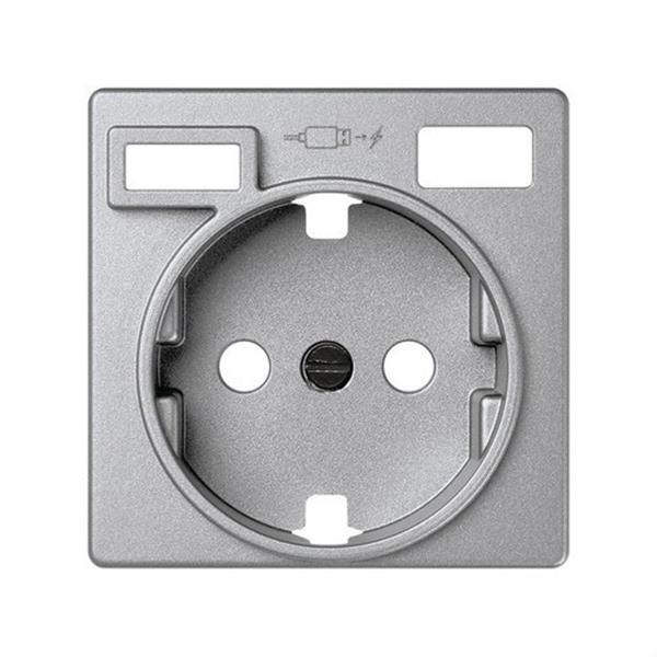 SIMON 8200050-093 Tapa base enchufe schuko SERIE 82 - EMPOTRAR con 2 USB C + A