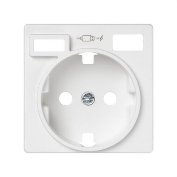 SIMON 8200050-030 Tapa base enchufe schuko SERIE 82 - EMPOTRAR con 2 USB C + A