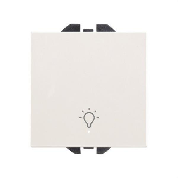 SIMON 20000161-190 Pulsador grabado luz luminoso 10A ancho SIMON 270 - EMPOTRAR